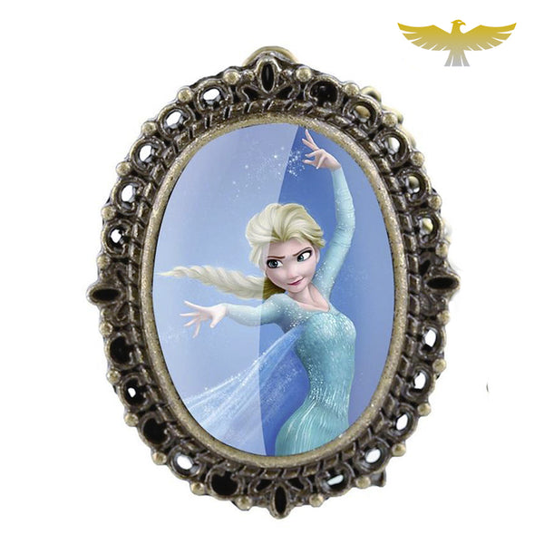 Montre Elsa La Reine des Neiges - Bracelet Cuir Rose