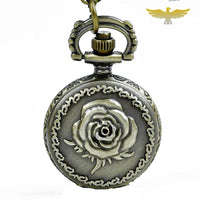 Montre collier rose vintage