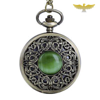 MONTRE PENDENTIF ÉMERAUDE