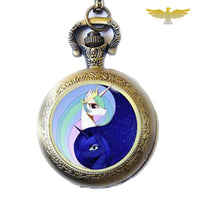 Montre collier licorne