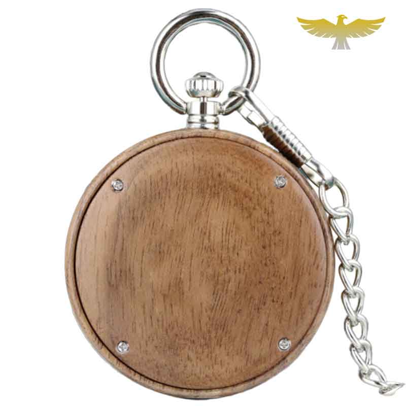MONTRE DE POCHE GOUSSET EN BOIS AMARANTE