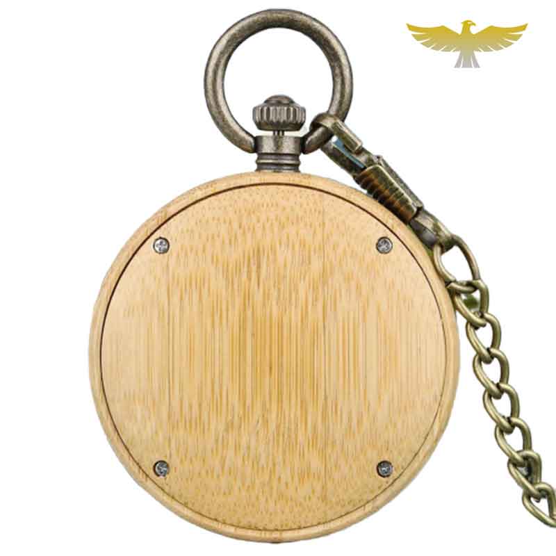 MONTRE DE POCHE GOUSSET EN BOIS CHARME
