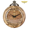 MONTRE DE POCHE GOUSSET EN BOIS IROKO
