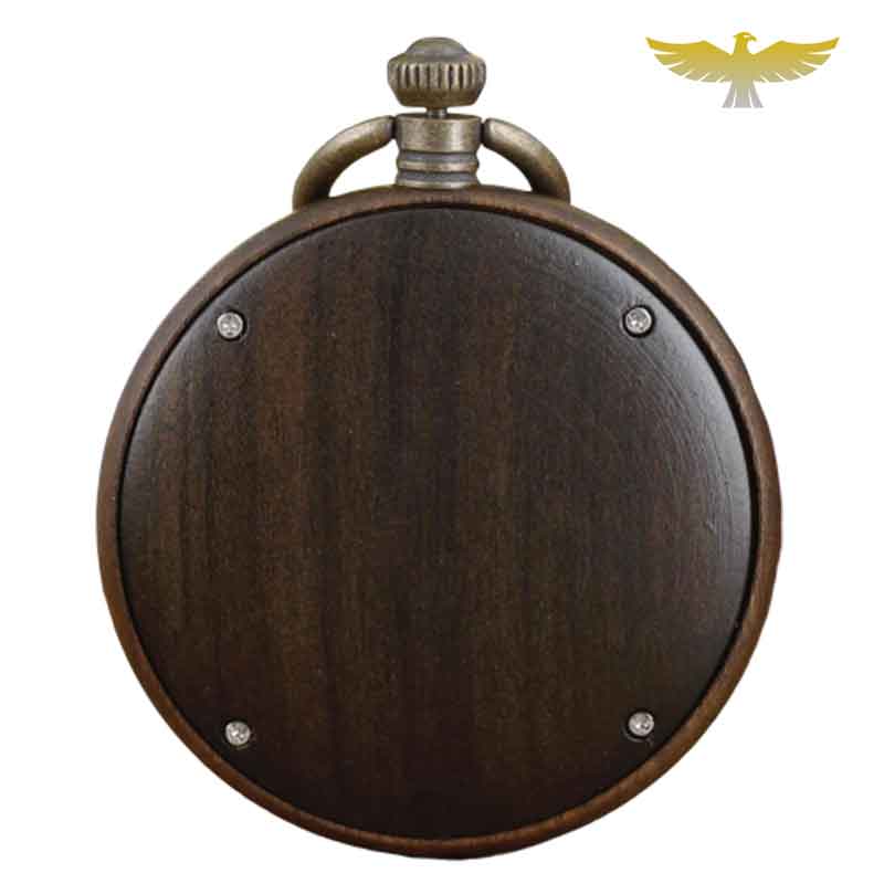 MONTRE DE POCHE GOUSSET EN BOIS MAKORE