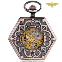Montre à gousset hexagone