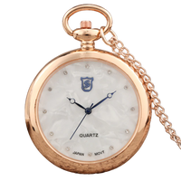 Montre à gousset quartz cadran ouvert chic