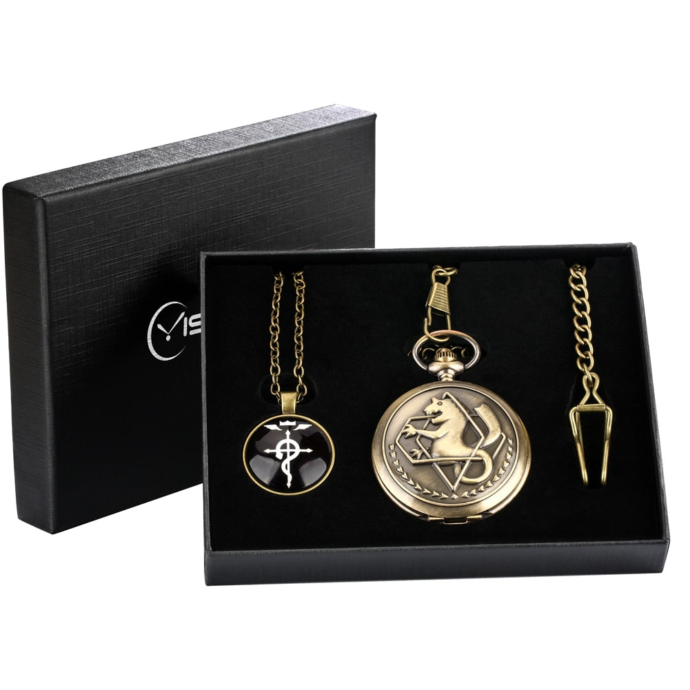 Coffret montre à gousset quartz Fullmetal Alchemist