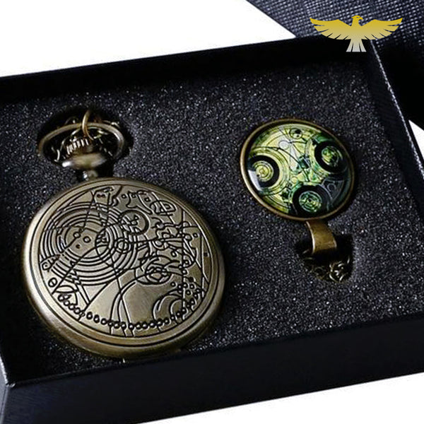 Montre De Poche Steampunk Fullmetal Alchemist Quartz Antique Argent - Chaîne Incluse