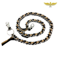 Chaine montre à gousset acier et fob