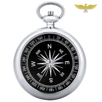 Montre à gousset boussole argent