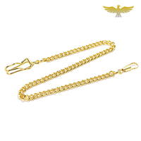 Chaine montre à gousset glissière de ceinture or