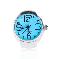Bague montre pour femme bleu à quartz