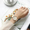 Montre foulard blanche pastèque Blanc