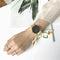 Montre foulard blanche pastèque Noir