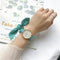 Montre foulard à carreaux Blanc