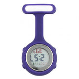 MONTRE INFIRMIÈRE DIGITALE SILICONE A ÉPINGLE BLEU MARINE