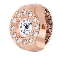 Montre bague femme fantaisie diamants
