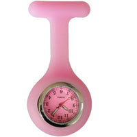 MONTRE INFIRMIÈRE ROSE EN SILICONE