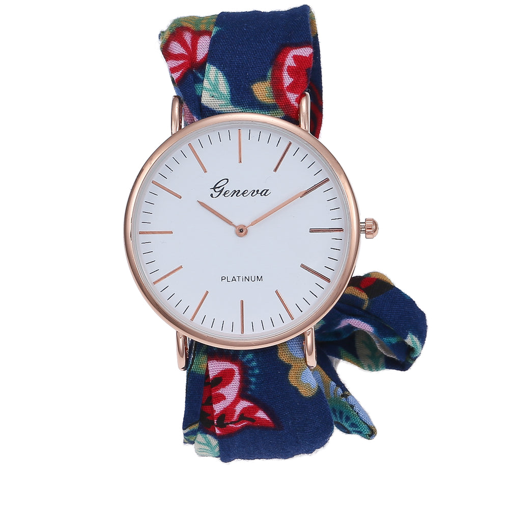 Montre foulard 3 bracelets interchangeables