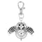 Porte-clé montre hibou Argent