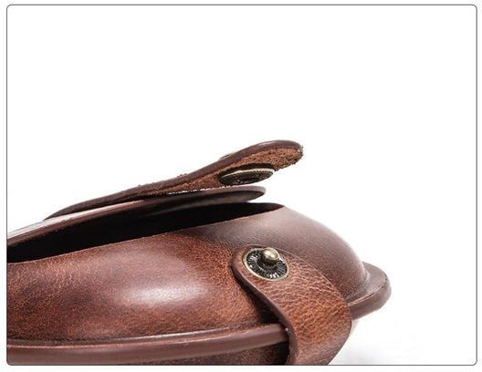 Etui rond montre à gousset cuir personnalisable