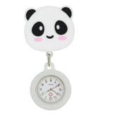 Montre infirmière médicale animal kawaii silicone extensible rétractable à clip