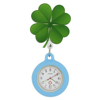 Montre infirmière médicale fleur joyeuse silicone extensible rétractable à clip