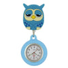 Montre infirmière médicale hibou coloré silicone extensible rétractable à clip