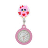 Montre infirmière médicale hibou coloré silicone extensible rétractable à clip