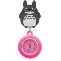 Montre infirmière chat silicone extensible rétractable à pince