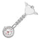 Montre infirmiere quartz coeur d'ange pince Blanc