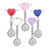 Montre infirmiere quartz coeur d'ange pince