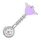 Montre infirmiere quartz coeur d'ange pince Violet