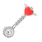 Montre infirmiere quartz coeur d'ange pince Rouge