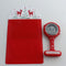 Montre infirmière silicone digitale epingle noel Montre + Pochette (Rouge)