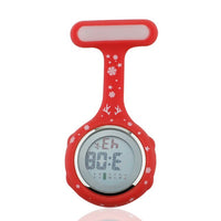 Montre infirmière silicone digitale epingle noel