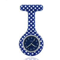 Montre infirmière silicone à pois