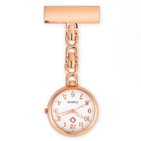 montre infirmière or rose chic à épingle