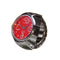 Bague montre colorée à quartz extensible homme femme Rouge