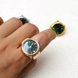 Bague montre quartz chic extensible unisex