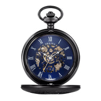 Montre à gousset mécanique Fleur de Bronze vintage