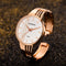 Montre bracelet chic or rose Or rose blanc
