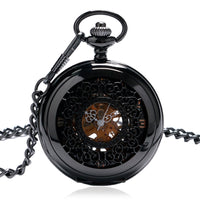 Montre à gousset mécanique noir intense