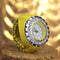 Bague montre diamants Jaune