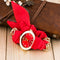 Montre foulard chic Rouge
