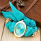 Montre foulard chic Cyan