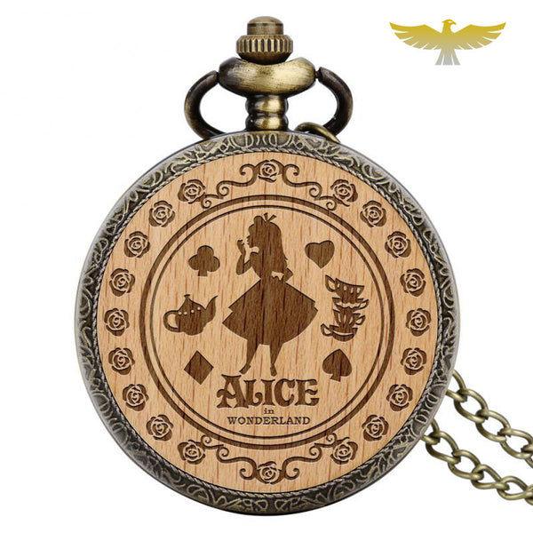 Montre de poche gousset Alice au pays des merveilles