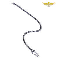 Chaine montre de poche vintage argent