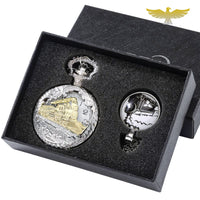 Coffret-cadeau montre gousset argent et or steampunk